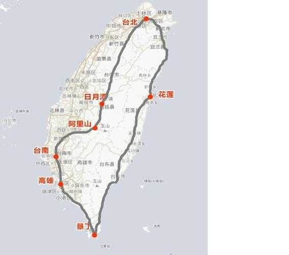 台湾环岛游（台湾环岛游线路图）